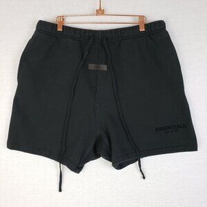 Fear of God Essentials Sweat Shorts in Black FOG size XL Men's